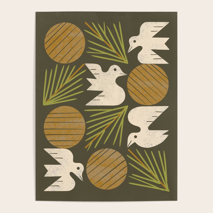 Pine Forest Doves Poster Gallery Image 4