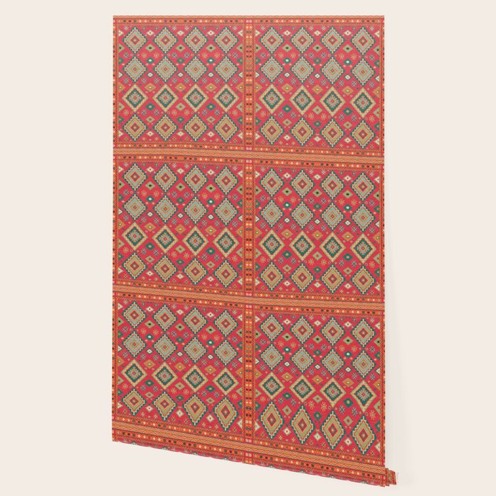Moroccan Berber Kilim Pattern Wallpaper Gallery Image 2