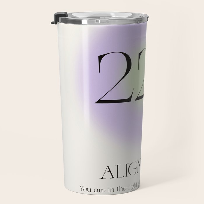 Angel Number 222 | Alignment Travel Mug Gallery Image 3