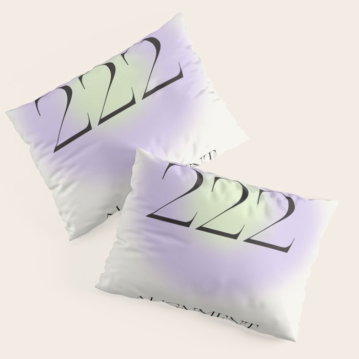 Angel Number 222 | Alignment Pillow Sham Gallery Image 3