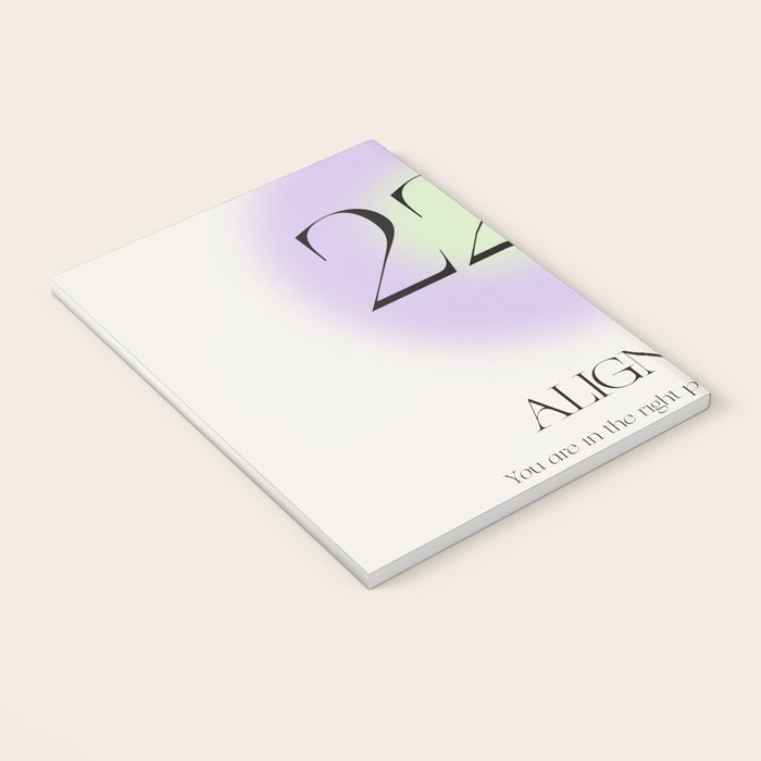 Angel Number 222 | Alignment Notebook Gallery Image 3