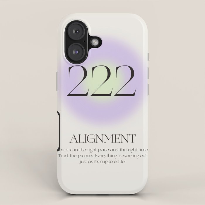 Angel Number 222 | Alignment iPhone Case Gallery Image 1