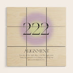 Angel Number 222 | Alignment Wood Wall Art Gallery Image 1