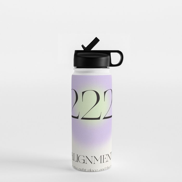 Angel Number 222 | Alignment Water Bottle Gallery Image 1