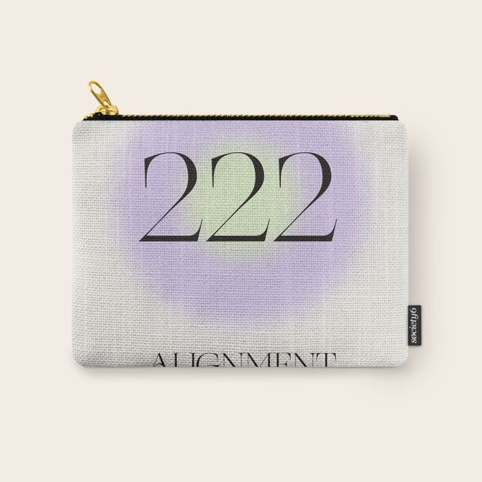 Angel Number 222 | Alignment Carry All Pouch Gallery Image 1
