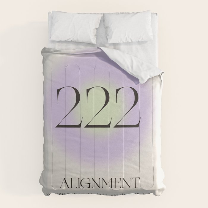 Angel Number 222 | Alignment Comforter Gallery Image 6