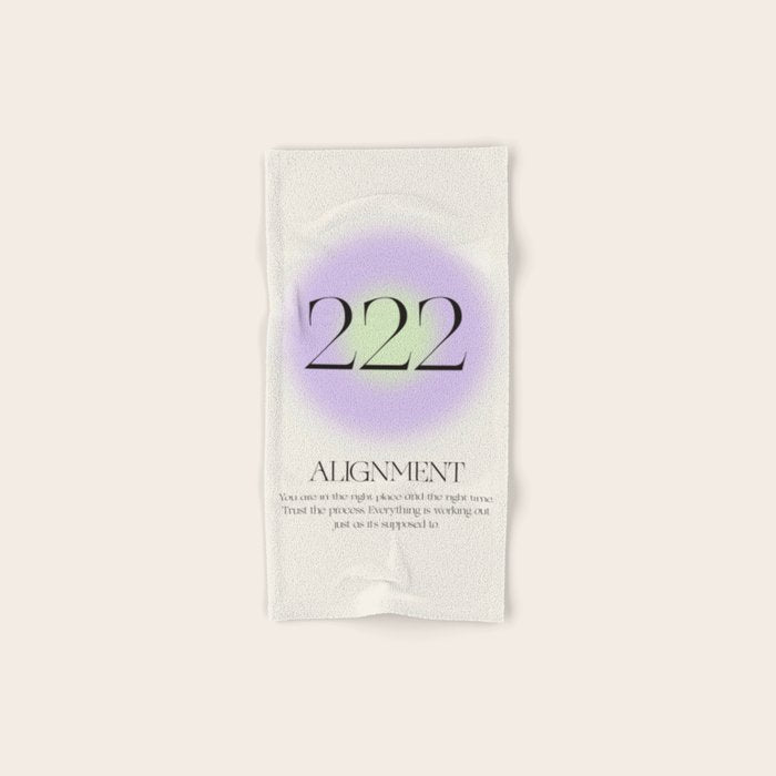 Angel Number 222 | Alignment Bath Towel Gallery Image 1