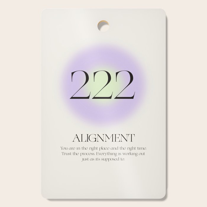 Angel Number 222 | Alignment Cutting Board Gallery Image 1