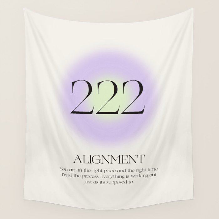 Angel Number 222 | Alignment Wall Tapestry Gallery Image 4