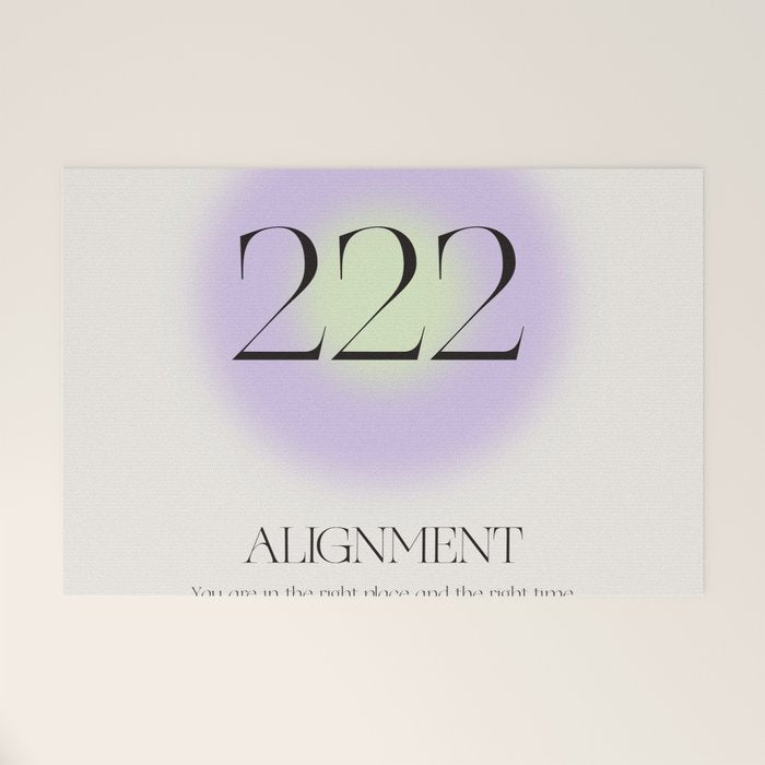 Angel Number 222 | Alignment Welcome Mat Gallery Image 1