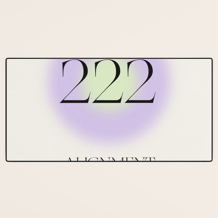 Angel Number 222 | Alignment Desk Mat Gallery Image 3