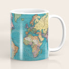 Vintage Map of The World (1897) Coffee Mug Gallery Image 1