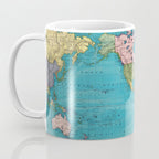 Vintage Map of The World (1897) Coffee Mug Gallery Image 3