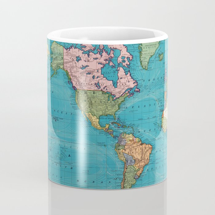 Vintage Map of The World (1897) Coffee Mug Gallery Image 4