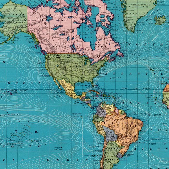 Vintage Map of The World (1897) Coffee Mug Gallery Image 2