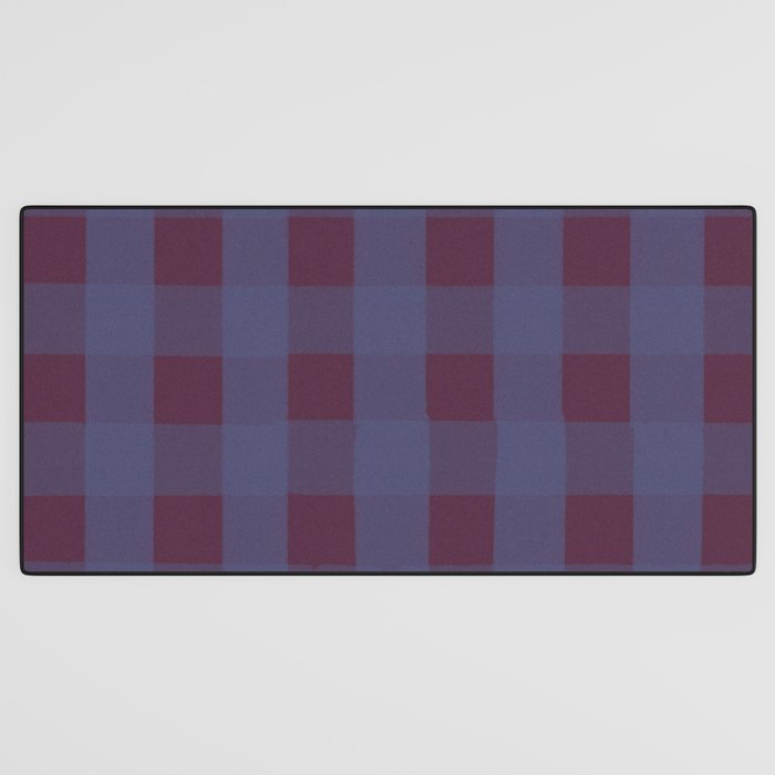 Purple criss-cross Desk Mat Gallery Image 3