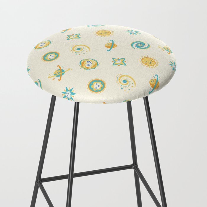 Pastel space pattern Stool Gallery Image 2