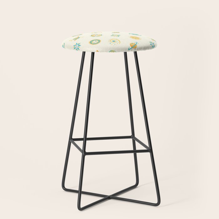 Pastel space pattern Stool Gallery Image 1