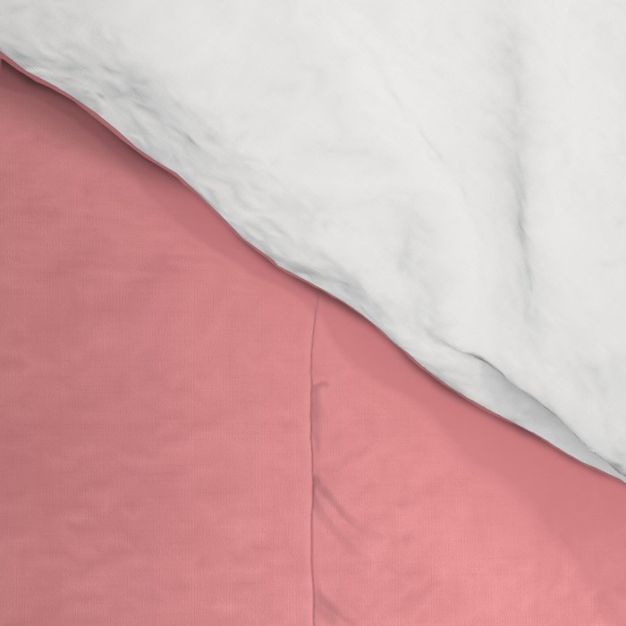 Cute Blush Pink Heart Minimal Pastel Comforter Gallery Image 4