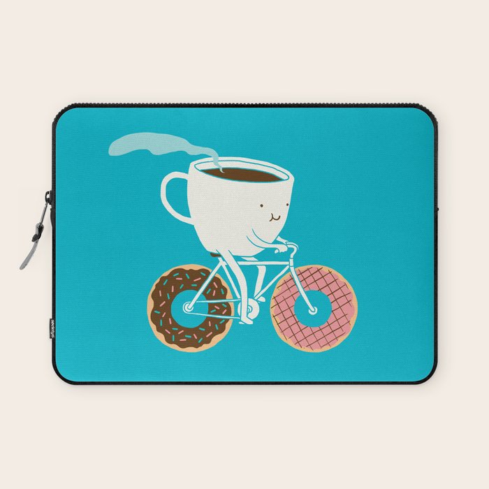 Coffee and Donuts Laptop Sleeve Gallery Image 1