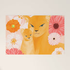 Mother Lion and cub II Welcome Mat Gallery Image 1