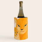 Mother Lion and cub II Wine Chiller Gallery Image 1