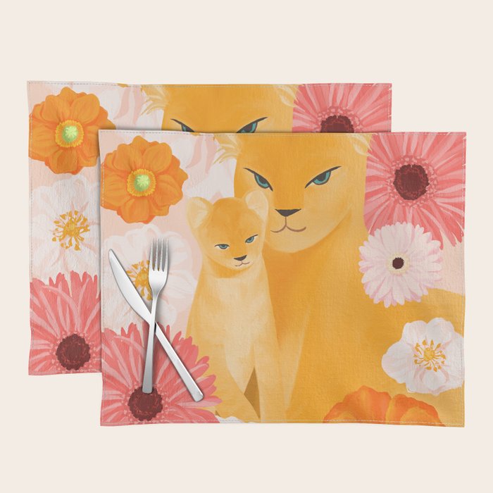 Mother Lion and cub II Placemat Gallery Image 1
