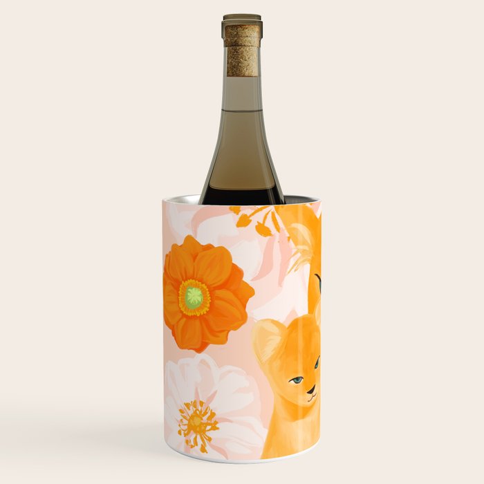 Mother Lion and cub II Wine Chiller Gallery Image 2