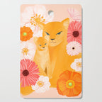 Mother Lion and cub II Cutting Board Gallery Image 1