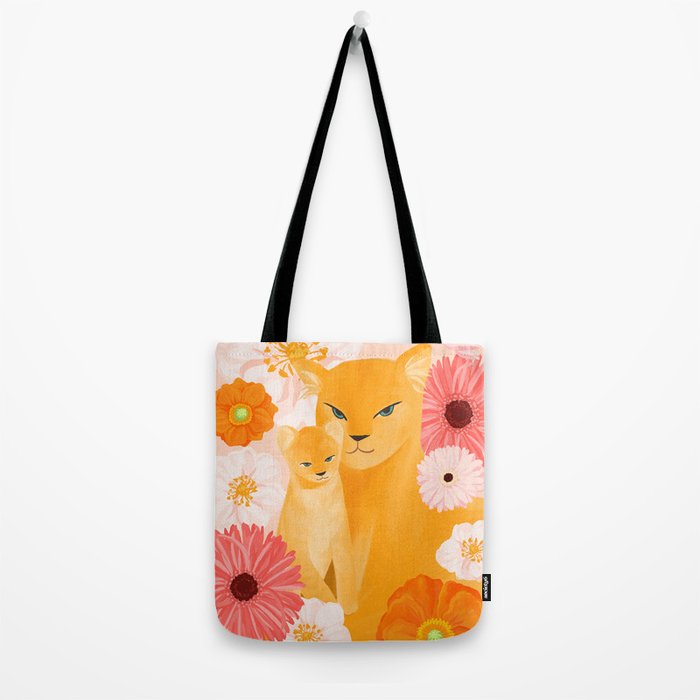 Mother Lion and cub II Tote Bag Gallery Image 2