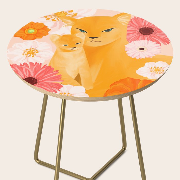Mother Lion and cub II Side Table Gallery Image 2