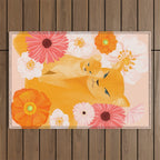 Mother Lion and cub II Outdoor Rug Gallery Image 1