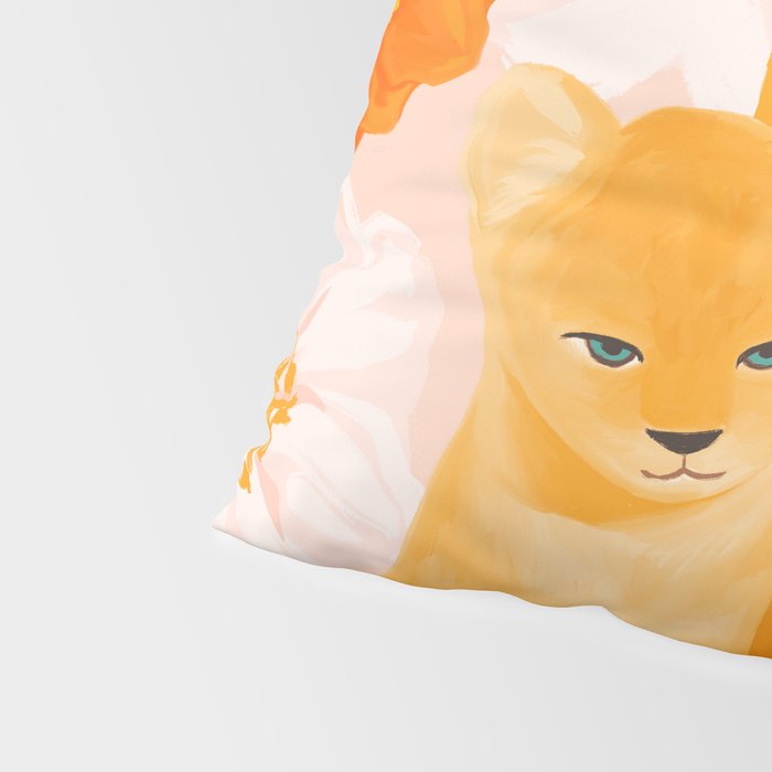 Mother Lion and cub II Pillow Sham Gallery Image 4