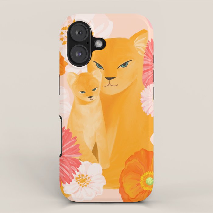 Mother Lion and cub II iPhone Case Gallery Image 1