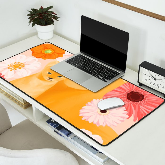Mother Lion and cub II Desk Mat Gallery Image 2