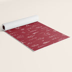 Red Wildflowers Yoga Mat Gallery Image 2