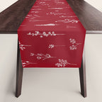 Red Wildflowers Table Runner Gallery Image 1