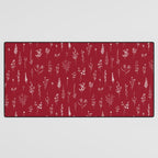 Red Wildflowers Desk Mat Gallery Image 3