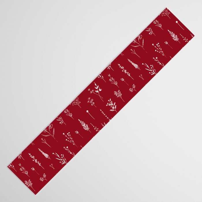 Red Wildflowers Table Runner Gallery Image 3