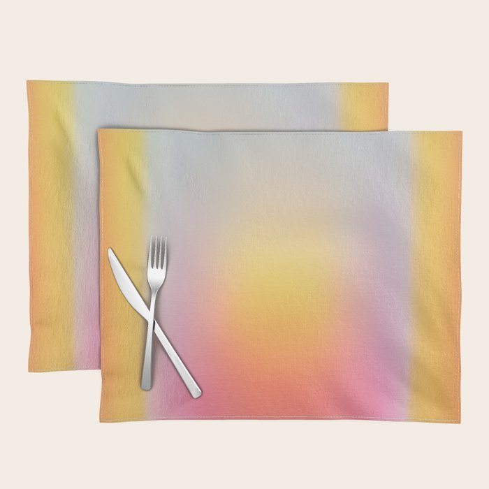 Colorfield Aura Gradient Abstract Art Minimalist Modern Placemat Gallery Image 1