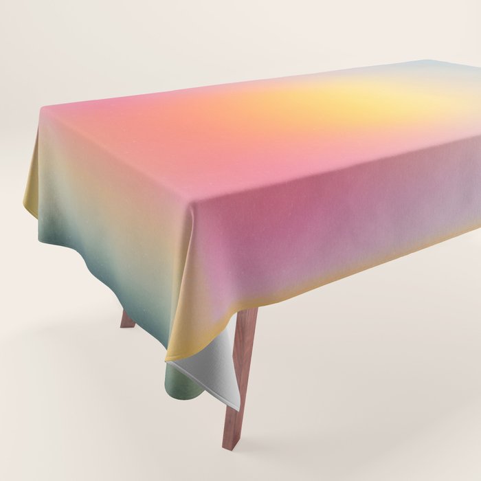Colorfield Aura Gradient Abstract Art Minimalist Modern Tablecloth Gallery Image 1