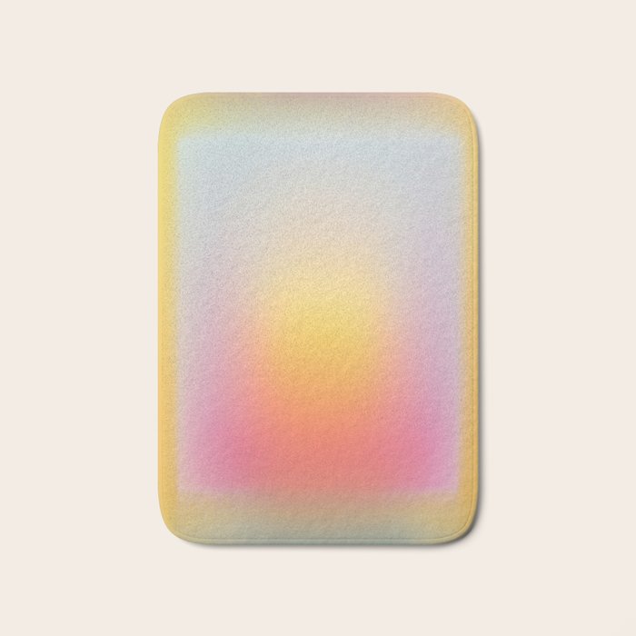 Colorfield Aura Gradient Abstract Art Minimalist Modern Bath Mat Gallery Image 1