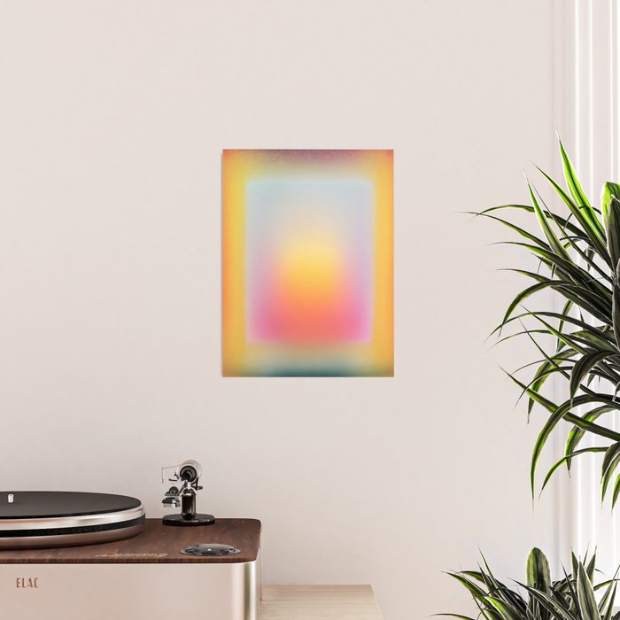 Colorfield Aura Gradient Abstract Art Minimalist Modern Poster Gallery Image 2