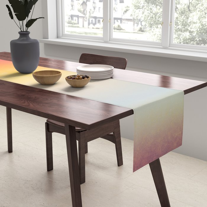 Colorfield Aura Gradient Abstract Art Minimalist Modern Table Runner Gallery Image 2