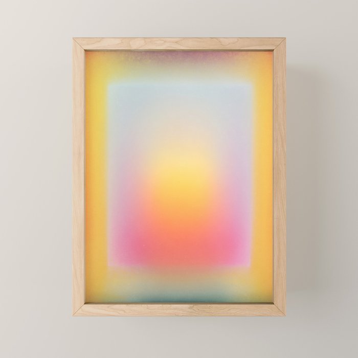 Colorfield Aura Gradient Abstract Art Minimalist Modern Mini Art Print Gallery Image 1