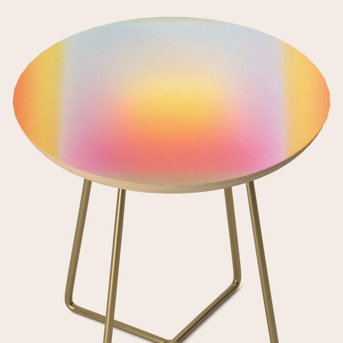 Colorfield Aura Gradient Abstract Art Minimalist Modern Side Table Gallery Image 2