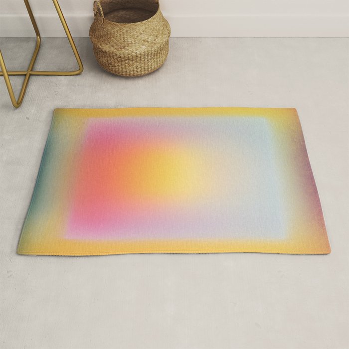 Colorfield Aura Gradient Abstract Art Minimalist Modern Rug Gallery Image 1