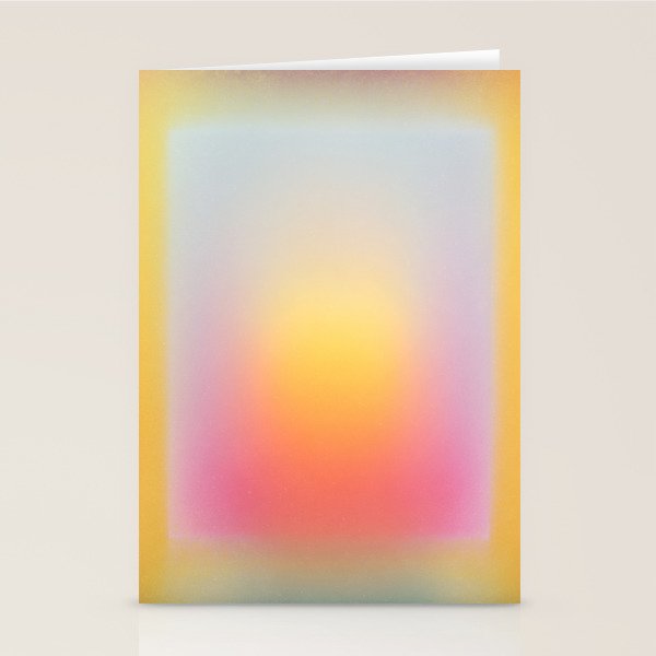 Colorfield Aura Gradient Abstract Art Minimalist Modern Stationery Card Gallery Image 2