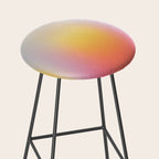 Colorfield Aura Gradient Abstract Art Minimalist Modern Stool Gallery Image 2