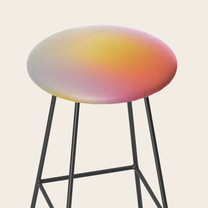 Colorfield Aura Gradient Abstract Art Minimalist Modern Stool Gallery Image 2